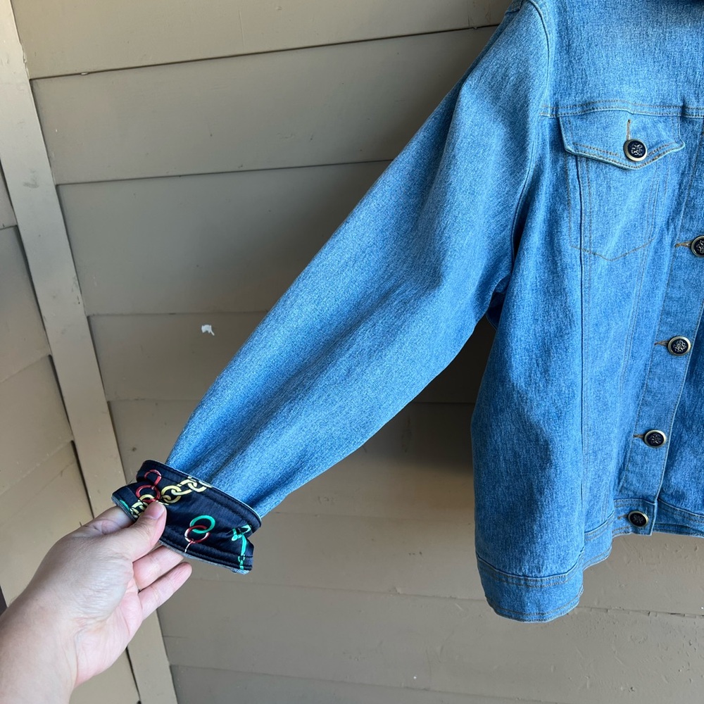 DG2 by Diane Gilman Vintage Denim Button Down Jacket Size 2x - Picture 2 of 8